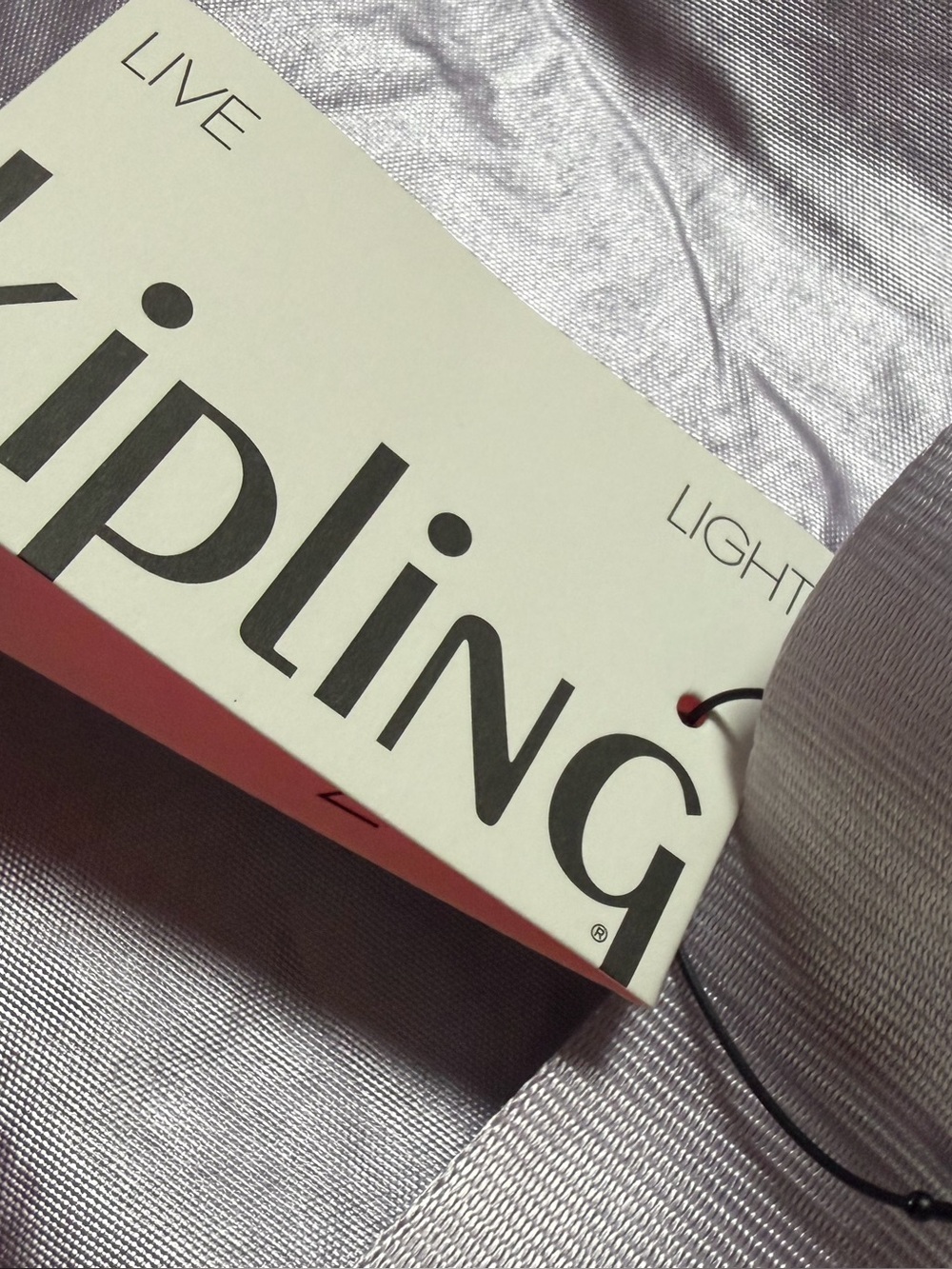 Kipling Cristina Lilac Moon Purple Metallic Tote Shoulder Travel Bag - Picture 7 of 9